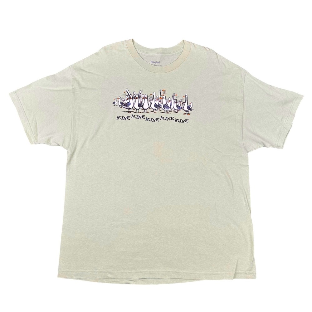 Disney T-Shirt Mens XXL Finding Nemo Mine Mine Mine Seagulls Sage Green Pixar